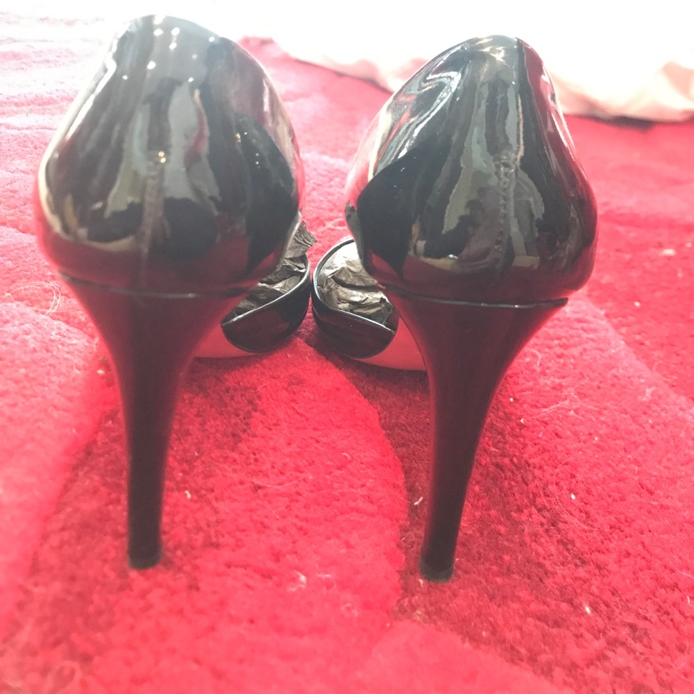 Miu Miu Blk Patent Leather Heels